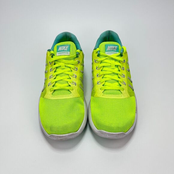 Nike Lunarstelos Yellow Green Ombre Running Shoes 844736-700 Women's Size 8.5 - Picture 6 of 10